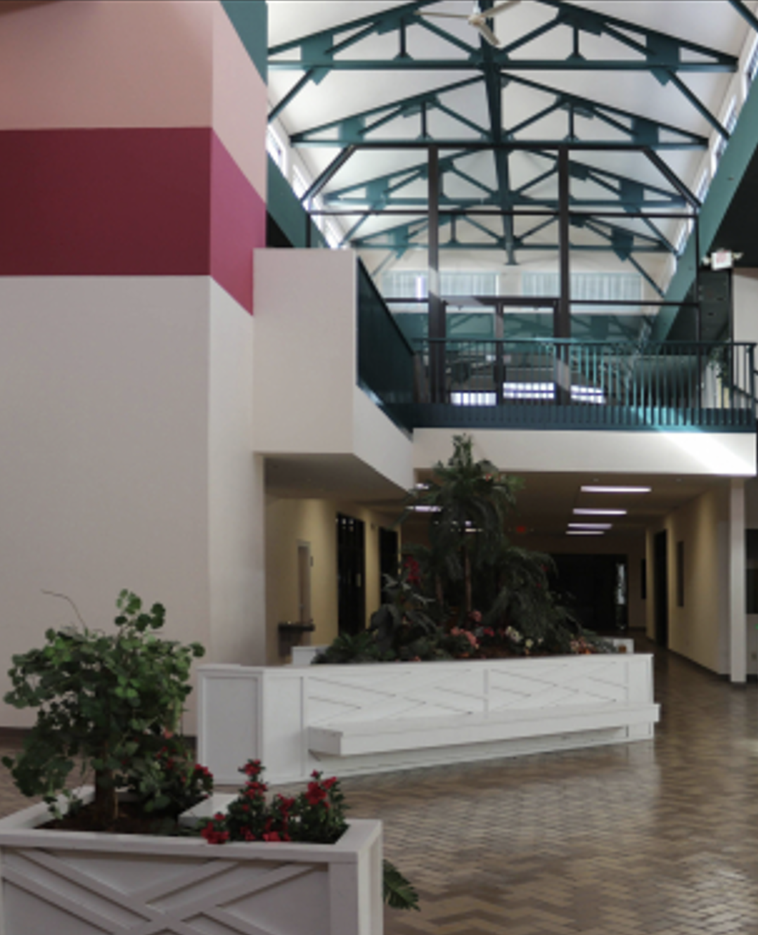 Southern Illinois commercial interior atrium
